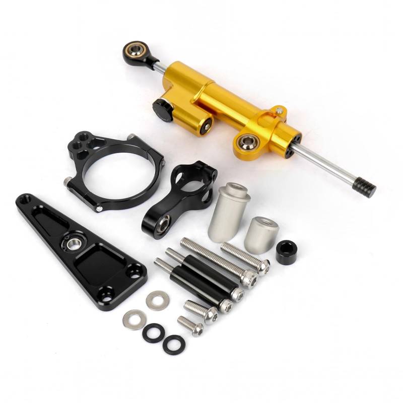KRFDSV Lenkungsdämpfe Stabilizer Kompatibel Mit NSS750 2021 2022 Motorrad-Lenkungsdämpfer Moto-Lenkungsdämpfer Stoßdämpfer Motorrad-Absorber-Stabilisator Zubehör(Black,B) von KRFDSV