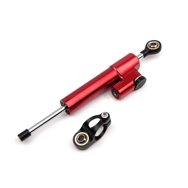 KRFDSV Lenkungsdämpfe Stabilizer Kompatibel Mit Pcx160 Moto Lenkungsdämpfer Stoßdämpfer Motorradzubehör Dämpferhalterung Motorrad 256mm Lenkungsdämpfer(Red) von KRFDSV
