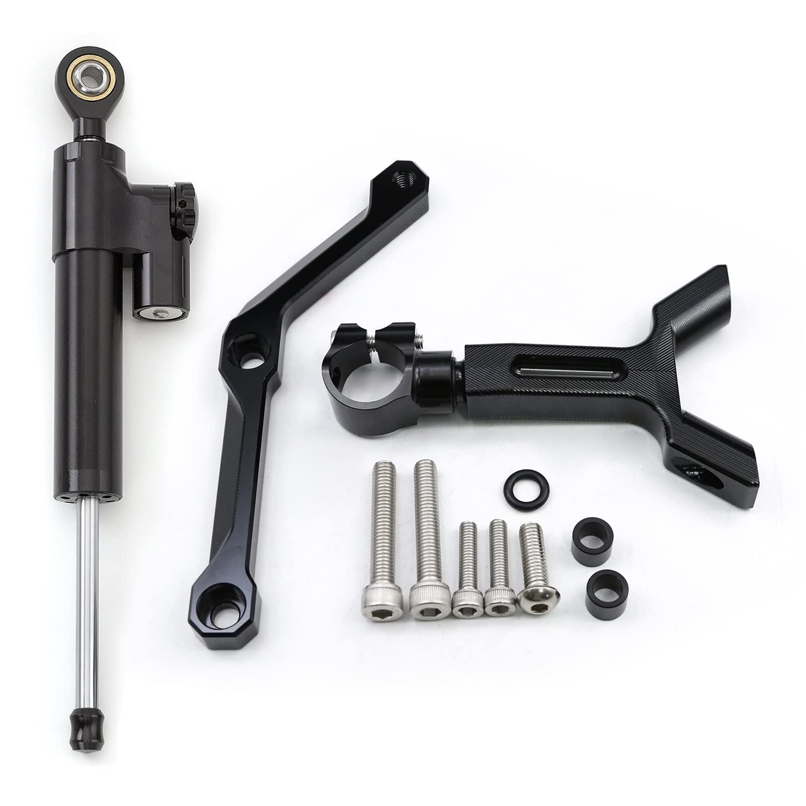 KRFDSV Lenkungsdämpfe Stabilizer Kompatibel Mit Street Für Triple Für 765 RS 2017-2022 Motorrad-Lenkungsdämpfer-Stabilisatorhalterung Montagesatz Motorradzubehör(E) von KRFDSV