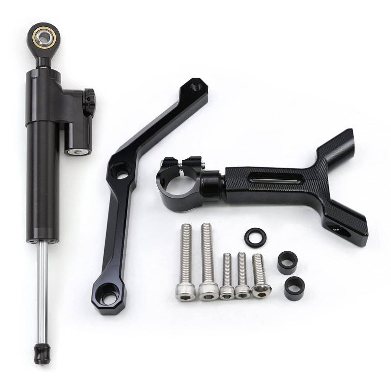 KRFDSV Lenkungsdämpfe Stabilizer Kompatibel Mit Street Für Triple Für 765 RS 2017-2022 Motorrad-Lenkungsdämpfer-Stabilisatorhalterung Montagesatz Motorradzubehör(E) von KRFDSV