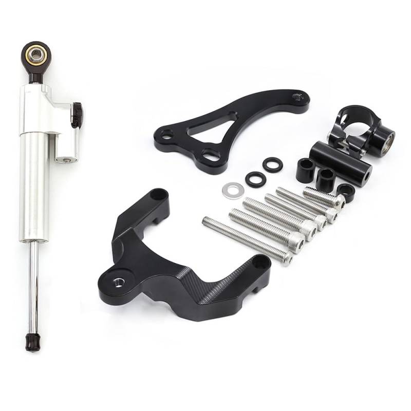 KRFDSV Lenkungsdämpfe Stabilizer Kompatibel Mit Suzuki Für GSR600 2006-2010 Motorrad-Lenkungsdämpfer-Stabilisatorhalterung CNC-Aluminium-Montagehalterungssatzhalter(C) von KRFDSV