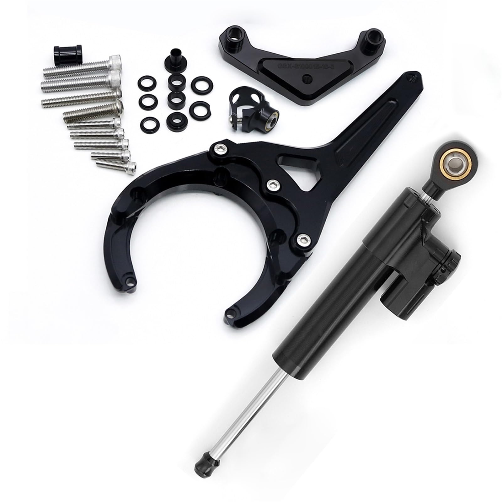 KRFDSV Lenkungsdämpfe Stabilizer Kompatibel Mit Suzuki Für GSX-S1000 Für GSX-S1000F 2016-2023 Motorrad-Stabilisator-Lenkungsdämpfer-Montagehalterungs-Unterstützungskit Zubehör(D) von KRFDSV