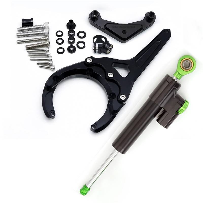 KRFDSV Lenkungsdämpfe Stabilizer Kompatibel Mit Suzuki Für GSX-S1000 Für GSX-S1000F 2016-2023 Motorrad-Stabilisator-Lenkungsdämpfer-Montagehalterungs-Unterstützungskit Zubehör(F) von KRFDSV