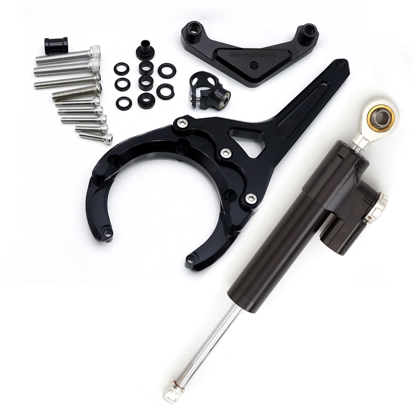 KRFDSV Lenkungsdämpfe Stabilizer Kompatibel Mit Suzuki Für GSX-S1000 Für GSX-S1000F 2016-2023 Motorrad-Stabilisator-Lenkungsdämpfer-Montagehalterungs-Unterstützungskit Zubehör(I) von KRFDSV