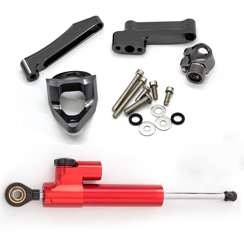 KRFDSV Lenkungsdämpfe Stabilizer Kompatibel Mit Suzuki Für GSX1300R Für Hayabusa 1998-2019 Motorrad-Lenkungsdämpfer Stabilisieren Sie Die Montagehalterung Motorradzubehör(E) von KRFDSV