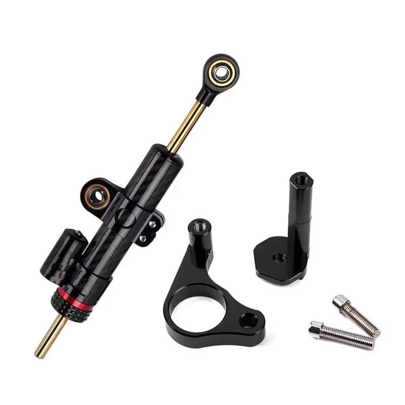 KRFDSV Lenkungsdämpfe Stabilizer Kompatibel Mit Suzuki Für GSX250R Motorrad Carbonbrazing Stabilisator Lenkungsdämpfer Montagehalterung Kit Moto Lenkungsdämpfer Stoßdämpfer(D) von KRFDSV