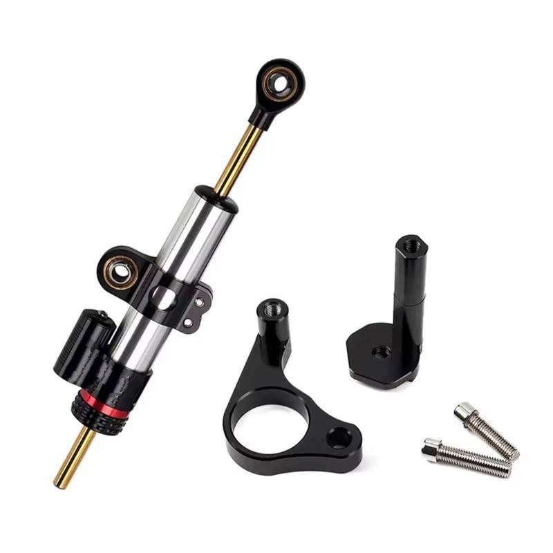 KRFDSV Lenkungsdämpfe Stabilizer Kompatibel Mit Suzuki Für GSX250R Motorrad Carbonbrazing Stabilisator Lenkungsdämpfer Montagehalterung Kit Moto Lenkungsdämpfer Stoßdämpfer(F) von KRFDSV