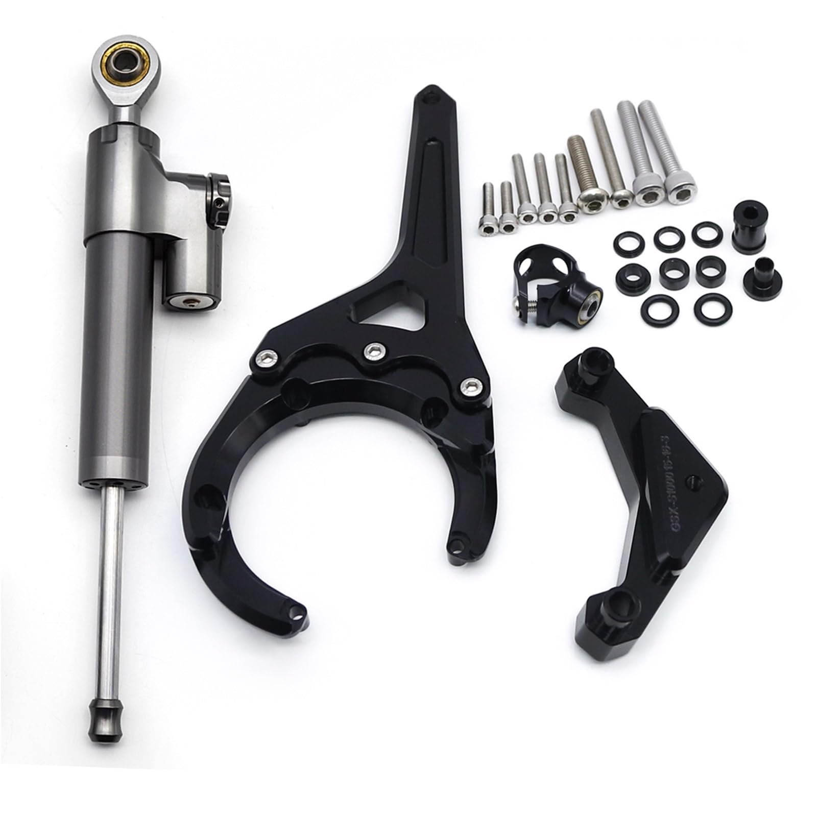 KRFDSV Lenkungsdämpfe Stabilizer Kompatibel Mit Suzuki Für GSXS1000GT 2022 2023 2024 Carbon Lenkungsdämpfer Stabilisator Halterung Montagesatz Moto Lenkungsdämpfer Stoßdämpfer(C) von KRFDSV