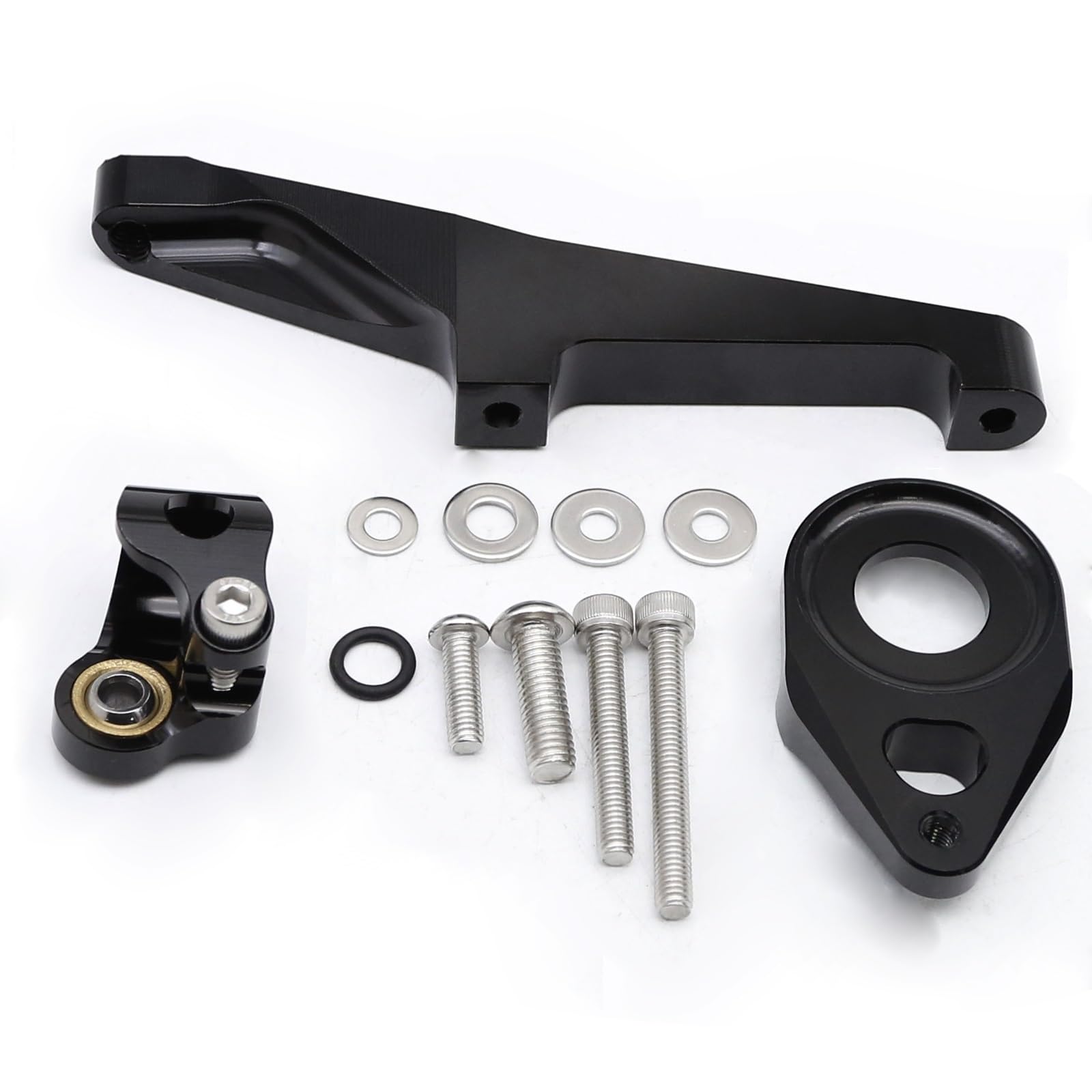 KRFDSV Lenkungsdämpfe Stabilizer Kompatibel Mit Suzuki Für SV650 2016-2022 CNC-Motorradstabilisator-Lenkungsdämpferhalterung Montagesatz Unterstützung Motorradzubehör(A) von KRFDSV
