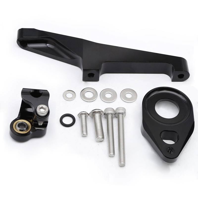 KRFDSV Lenkungsdämpfe Stabilizer Kompatibel Mit Suzuki Für SV650 2016-2022 CNC-Motorradstabilisator-Lenkungsdämpferhalterung Montagesatz Unterstützung Motorradzubehör(A) von KRFDSV