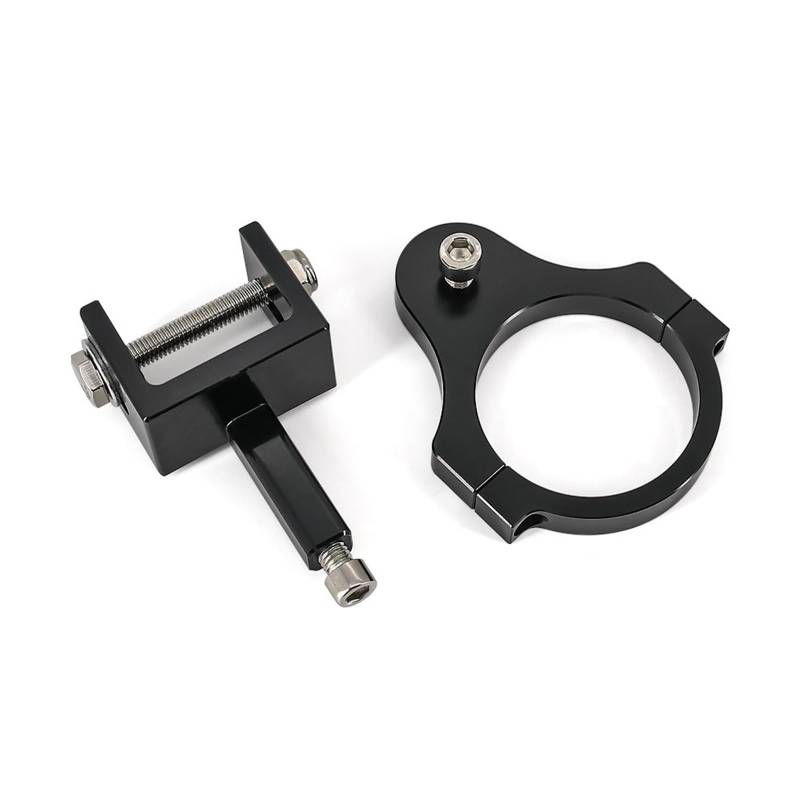 KRFDSV Lenkungsdämpfe Stabilizer Kompatibel Mit Tiger 900 GT Motorrad Dämpfer Stoßdämpfer Motorrad Lenkung Dämpfer CNC Dämpfer Halterung Montieren Moto Lenkung Dämpfer Stoßdämpfer(Black,A) von KRFDSV