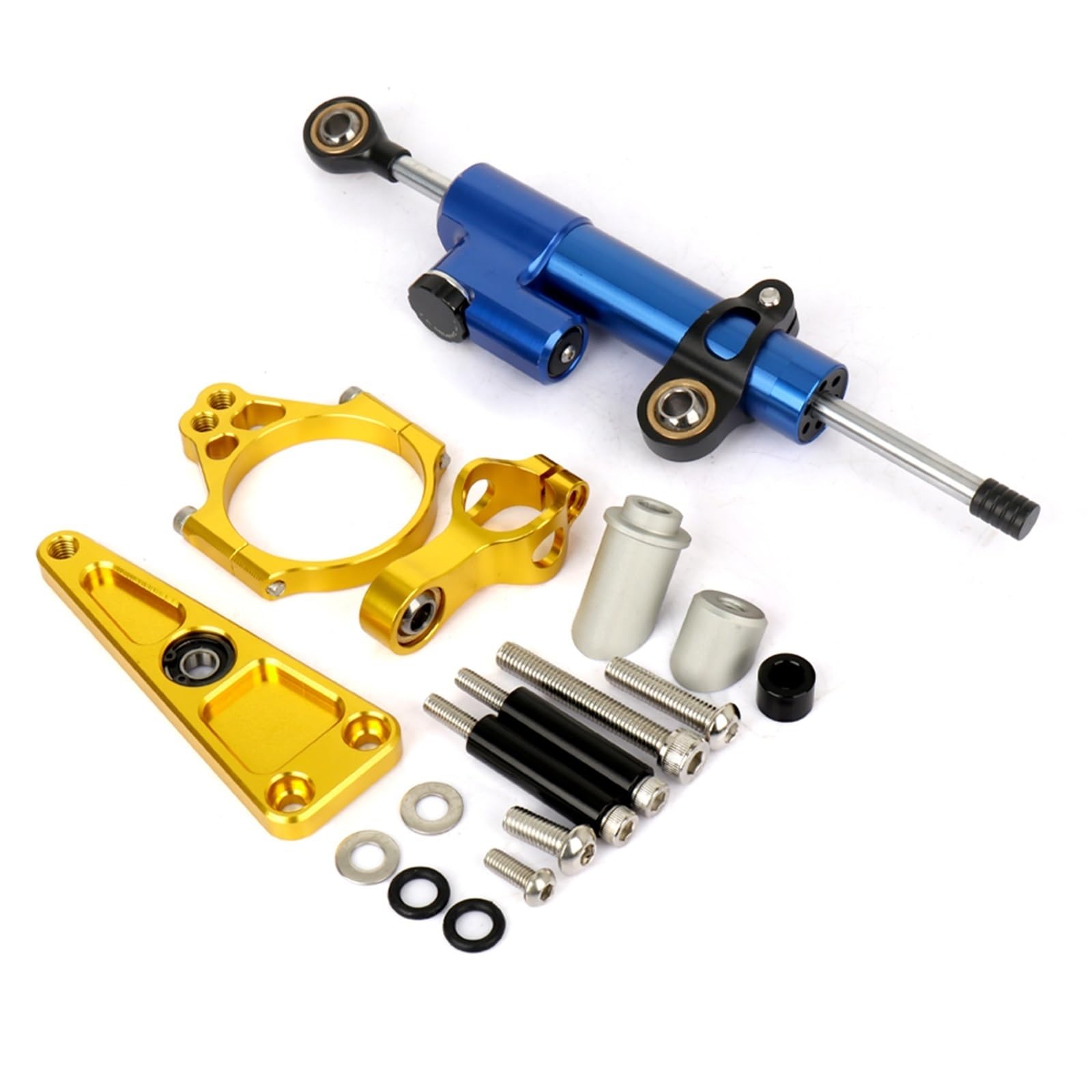 KRFDSV Lenkungsdämpfe Stabilizer Kompatibel Mit X-ADV750 2017-2021 Motorrad CNC Einstellbare Lenkungsdämpfer Stabilisator Halterung Montagesatz Moto Lenkungsdämpfer Stoßdämpfer(Yellow,C) von KRFDSV