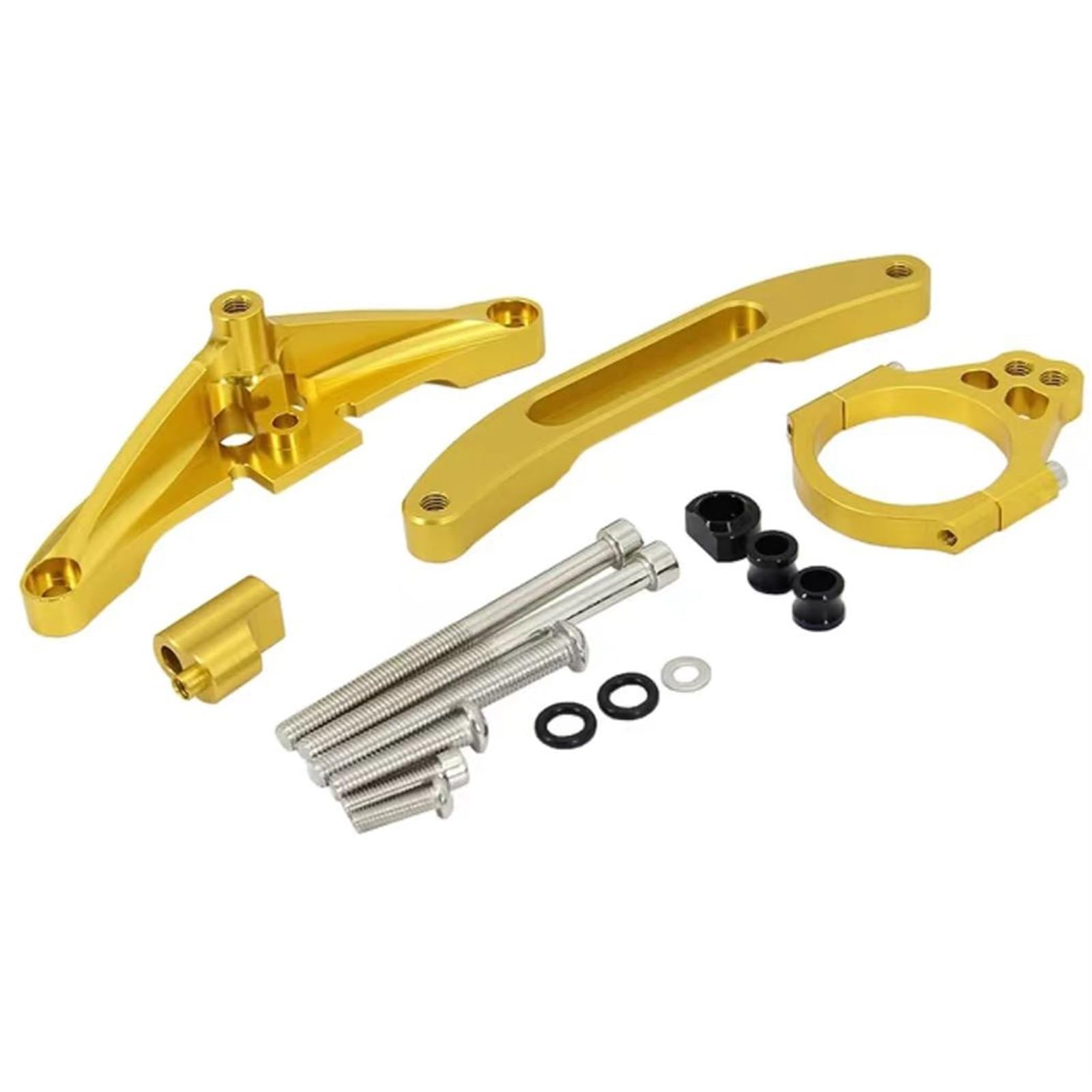 KRFDSV Lenkungsdämpfe Stabilizer Kompatibel Mit Yamaha Für FZ1 2006-2015 Motorrad-Lenkungsdämpfer-Stabilisator Richtungsdämpfer Halterungs-Unterstützungssatz Zubehör(Yellow,B) von KRFDSV
