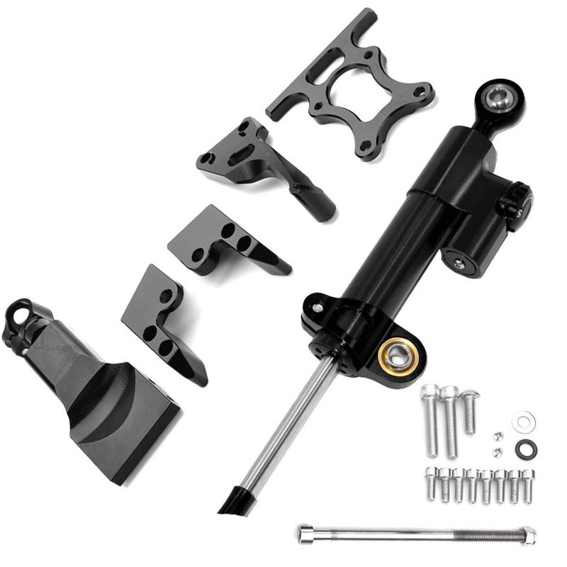 KRFDSV Lenkungsdämpfe Stabilizer Kompatibel Mit Yamaha Für MT-07 2013-2017 Motorrad-Dämpfer-Lenkstabilisierungssteuerung Mit Montagehalter Moto-Lenkungsdämpferstoß(E) von KRFDSV