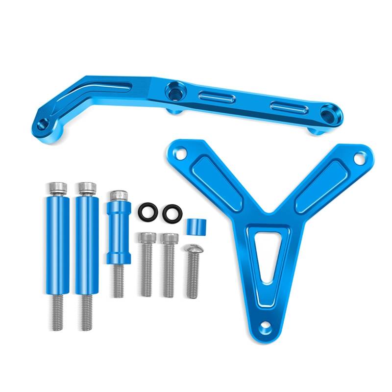 KRFDSV Lenkungsdämpfe Stabilizer Kompatibel Mit Yamaha Für MT-09 Für MT09 2021 2022 2023 Motorrad-Lenkungsdämpfer Moto-Dämpfer Stoßdämpfer Motorrad-Absorber-Stabilisator(Blue,A) von KRFDSV