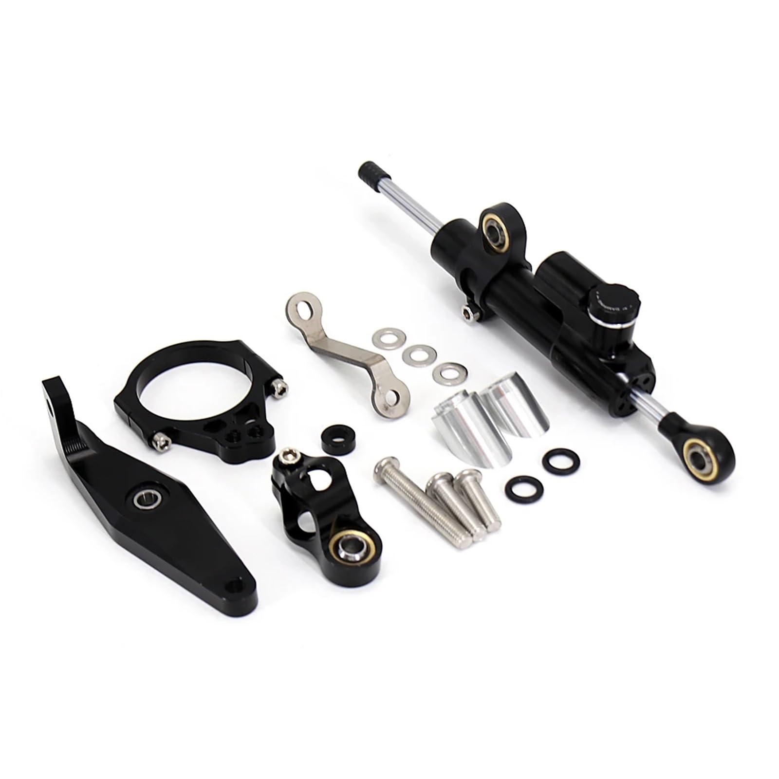 KRFDSV Lenkungsdämpfe Stabilizer Kompatibel Mit Yamaha Für MT-09 SP 2021 2022 Motorrad-Lenkungsdämpfer Motorrad-Lenkungsdämpfer Stoßdämpfer Motorrad-Absorber-Stabilisator(Black) von KRFDSV