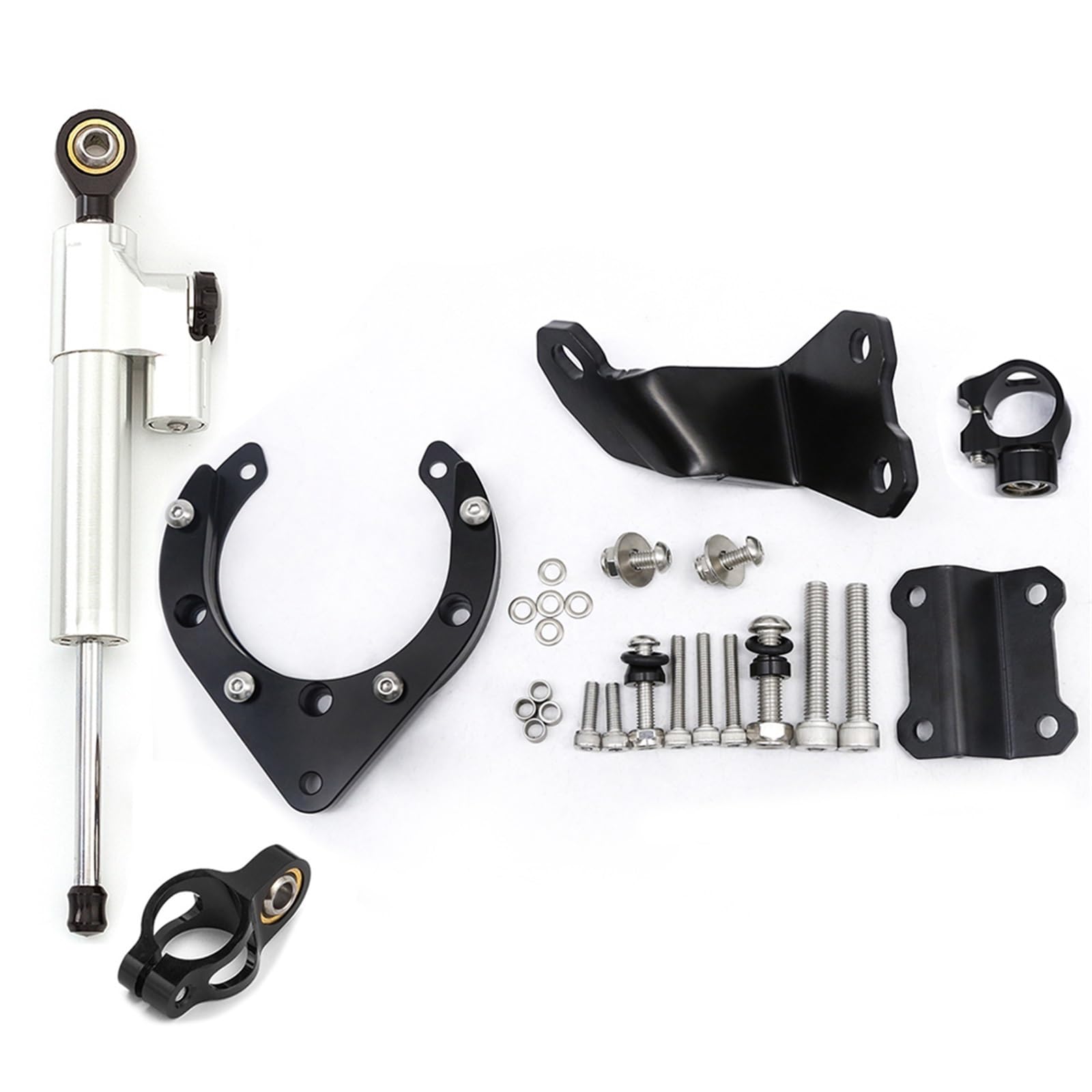 KRFDSV Lenkungsdämpfe Stabilizer Kompatibel Mit Yamaha Für MT07 Für FZ07 2020-2023 Motorrad-Lenkungsdämpfer-Stabilisatorhalterung Montagesätze Motorradzubehör(G) von KRFDSV