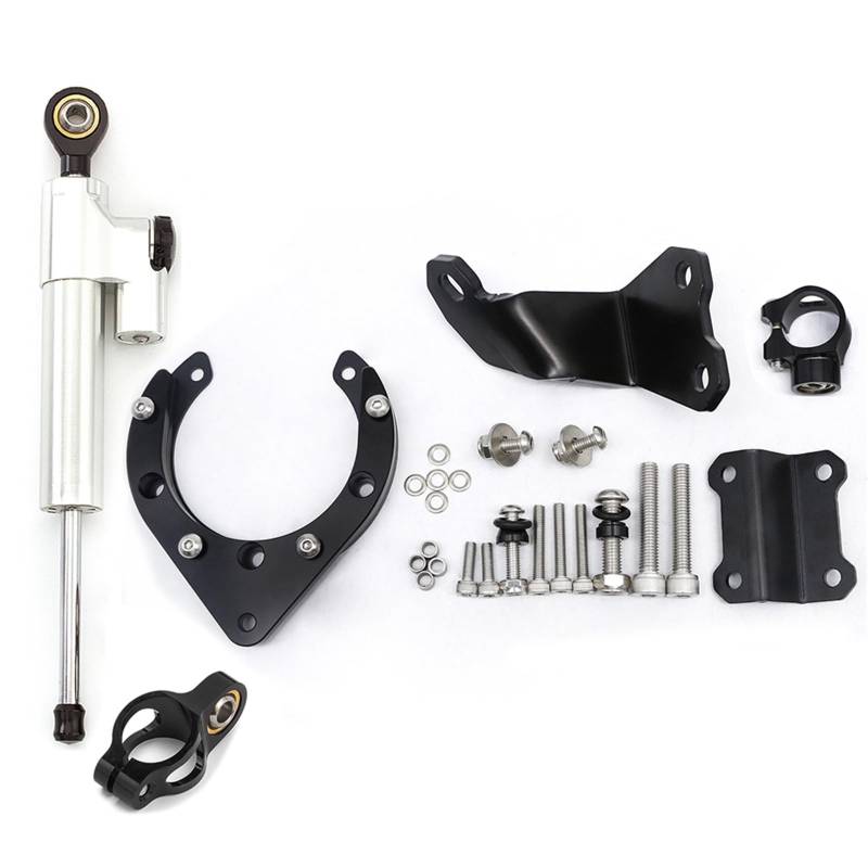 KRFDSV Lenkungsdämpfe Stabilizer Kompatibel Mit Yamaha Für MT07 Für FZ07 2020-2023 Motorrad-Lenkungsdämpfer-Stabilisatorhalterung Montagesätze Motorradzubehör(G) von KRFDSV