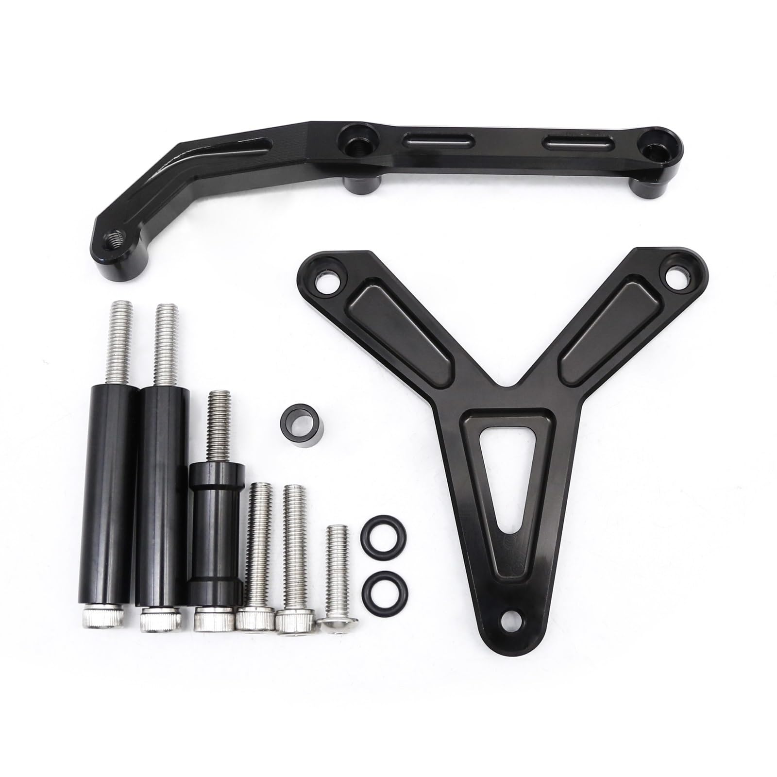 KRFDSV Lenkungsdämpfe Stabilizer Kompatibel Mit Yamaha Für Tracer 900 2021 2022 2023 Motorradstabilisator Lenkungsdämpferhalterung Montageunterstützung Motorradzubehör(A) von KRFDSV