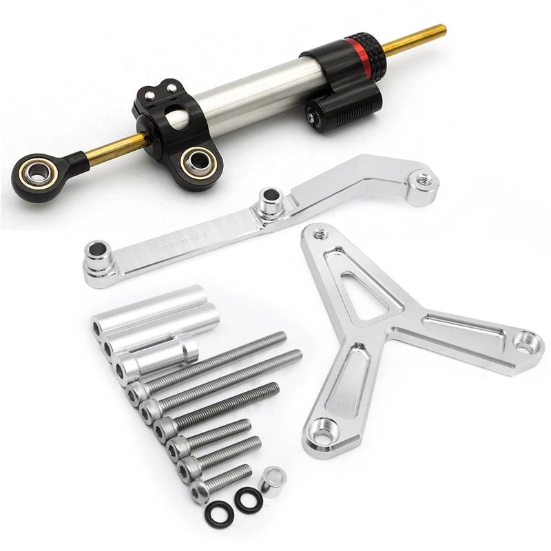 KRFDSV Lenkungsdämpfe Stabilizer Kompatibel Mit Yamaha Für Tracer 900 2021 2022 2023 Motorradstabilisator Lenkungsdämpferhalterung Montageunterstützung Motorradzubehör(L) von KRFDSV