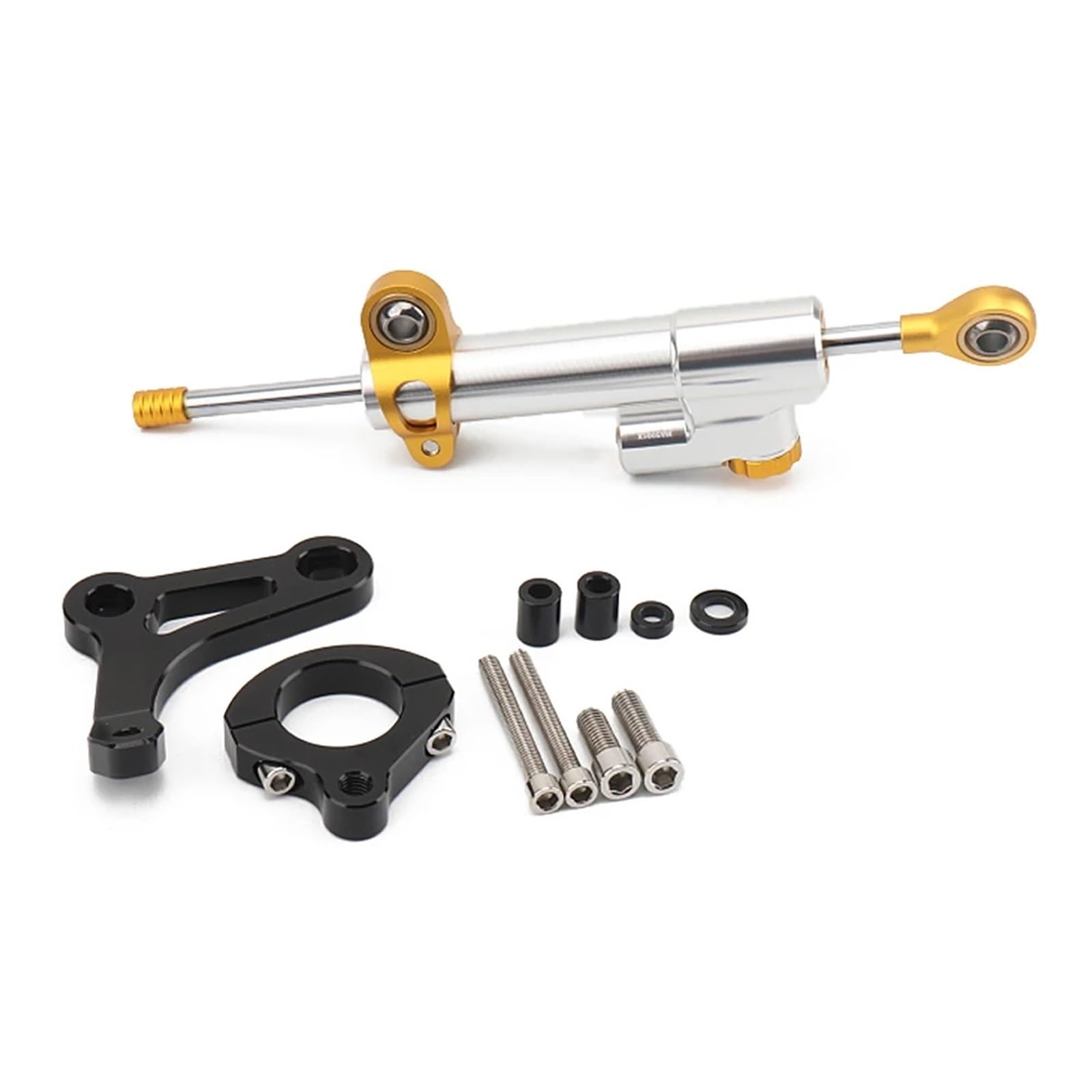 KRFDSV Lenkungsdämpfe Stabilizer Kompatibel Mit Yamaha Für X-MAX 300 2017-2023 CNC Aluminium Lenkungsdämpfer Stabilisator Halterung Montage Kit Moto Lenkungsdämpfer Schock(E) von KRFDSV