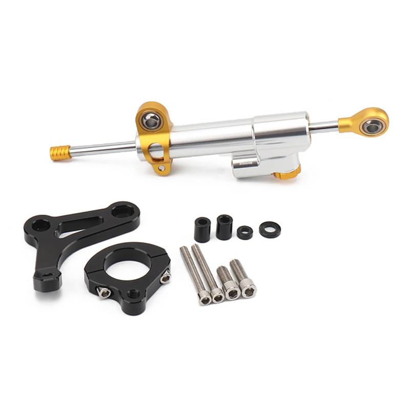 KRFDSV Lenkungsdämpfe Stabilizer Kompatibel Mit Yamaha Für X-MAX300 2017-2023 Motorrad CNC Lenkungsstabilisator Dämpfer Halterung Kit Motorrad Lenkungsdämpfer Stoßdämpfer(B) von KRFDSV