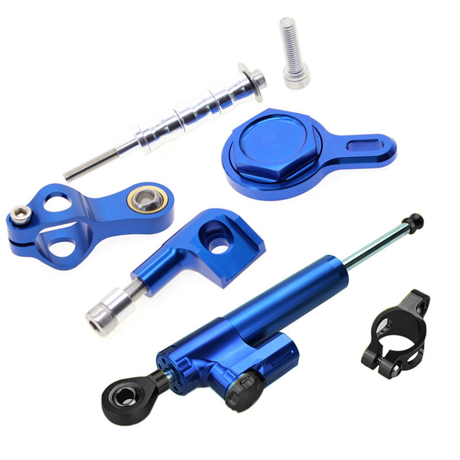 KRFDSV Lenkungsdämpfe Stabilizer Kompatibel Mit Yamaha Für YZF-R1 1998-2001 Motorrad-Lenkungsdämpfer Stabilisieren Sie Die Dämpferhalterung Montagesatz Moto Lenkungsdämpfer Stoßdämpfer(Blue,C) von KRFDSV