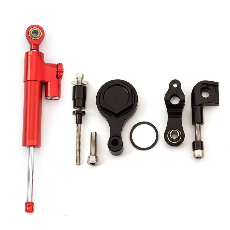 KRFDSV Lenkungsdämpfe Stabilizer Kompatibel Mit Yamaha Für YZF R1 2002-2016 Motorrad-Lenkungsdämpfer-Stabilisator-Montagehalterungs-Unterstützungssatz Moto-Lenkungsdämpfer-Stoßdämpfer(D) von KRFDSV