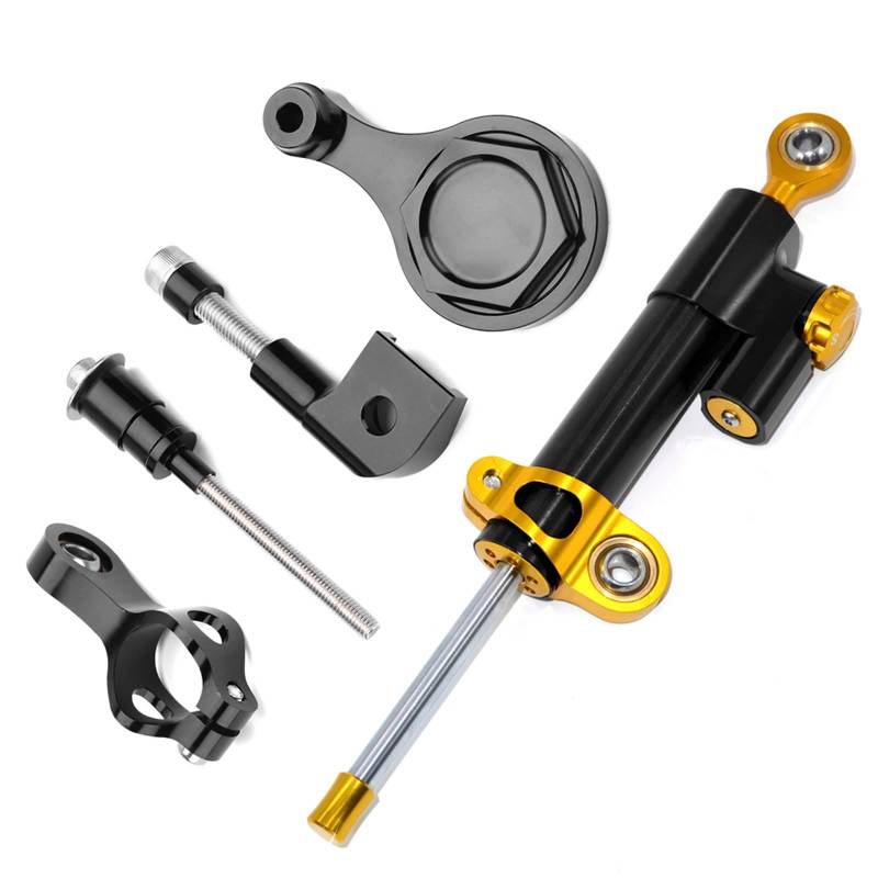 KRFDSV Lenkungsdämpfe Stabilizer Kompatibel Mit Yamaha Für YZF-R1 2006-2017 Motorrad-Lenkungsdämpfer, Der Moto-Lenkungsdämpfer, Stoßdämpfer, Motorrad-Absorber-Stabilisator(A) von KRFDSV