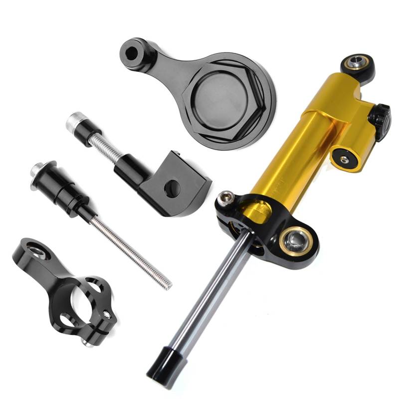 KRFDSV Lenkungsdämpfe Stabilizer Kompatibel Mit Yamaha Für YZF-R1 2006-2017 Motorrad-Lenkungsdämpfer, Der Moto-Lenkungsdämpfer, Stoßdämpfer, Motorrad-Absorber-Stabilisator(B) von KRFDSV