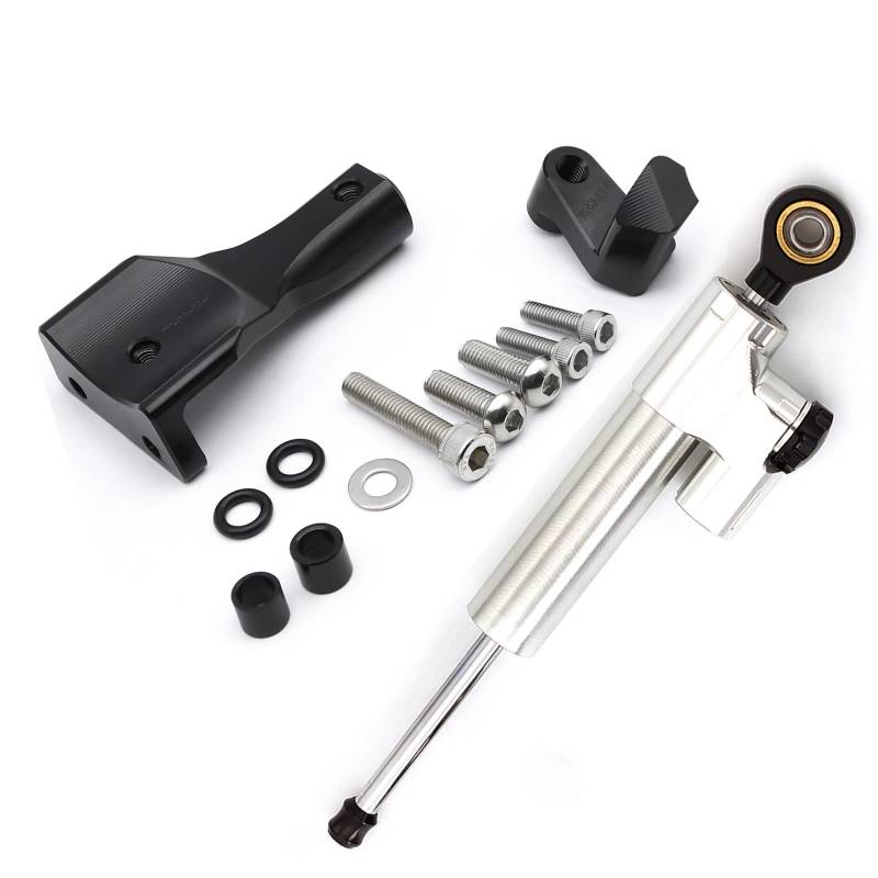 KRFDSV Lenkungsdämpfe Stabilizer Kompatibel Mit Yamaha Für YZF-R25 2021 2022 2023 Motorrad-Lenkungsdämpfer Motorrad-Lenkungsdämpfer Stoßdämpfer Motorrad-Absorber-Stabilisator(A) von KRFDSV