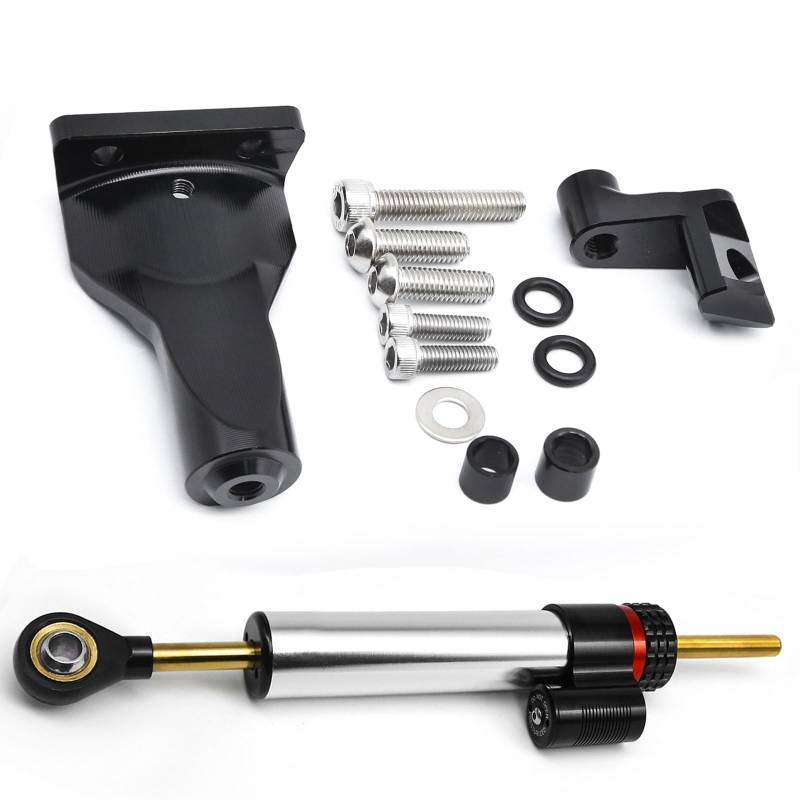 KRFDSV Lenkungsdämpfe Stabilizer Kompatibel Mit Yamaha Für YZF-R25 2021 2022 2023 Motorrad-Lenkungsdämpfer Motorrad-Lenkungsdämpfer Stoßdämpfer Motorrad-Absorber-Stabilisator(H) von KRFDSV