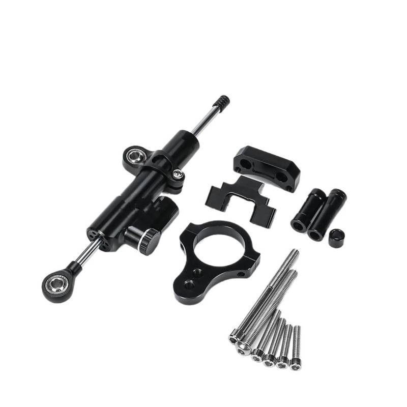 KRFDSV Lenkungsdämpfe Stabilizer Kompatibel Mit Yamaha Für YZF-R3 2013 2014 2015 2016 Moto Lenkungsdämpfer Stoßdämpfer Motorrad Absorber Stabilisator Motorrad Zubehör(Black,A) von KRFDSV