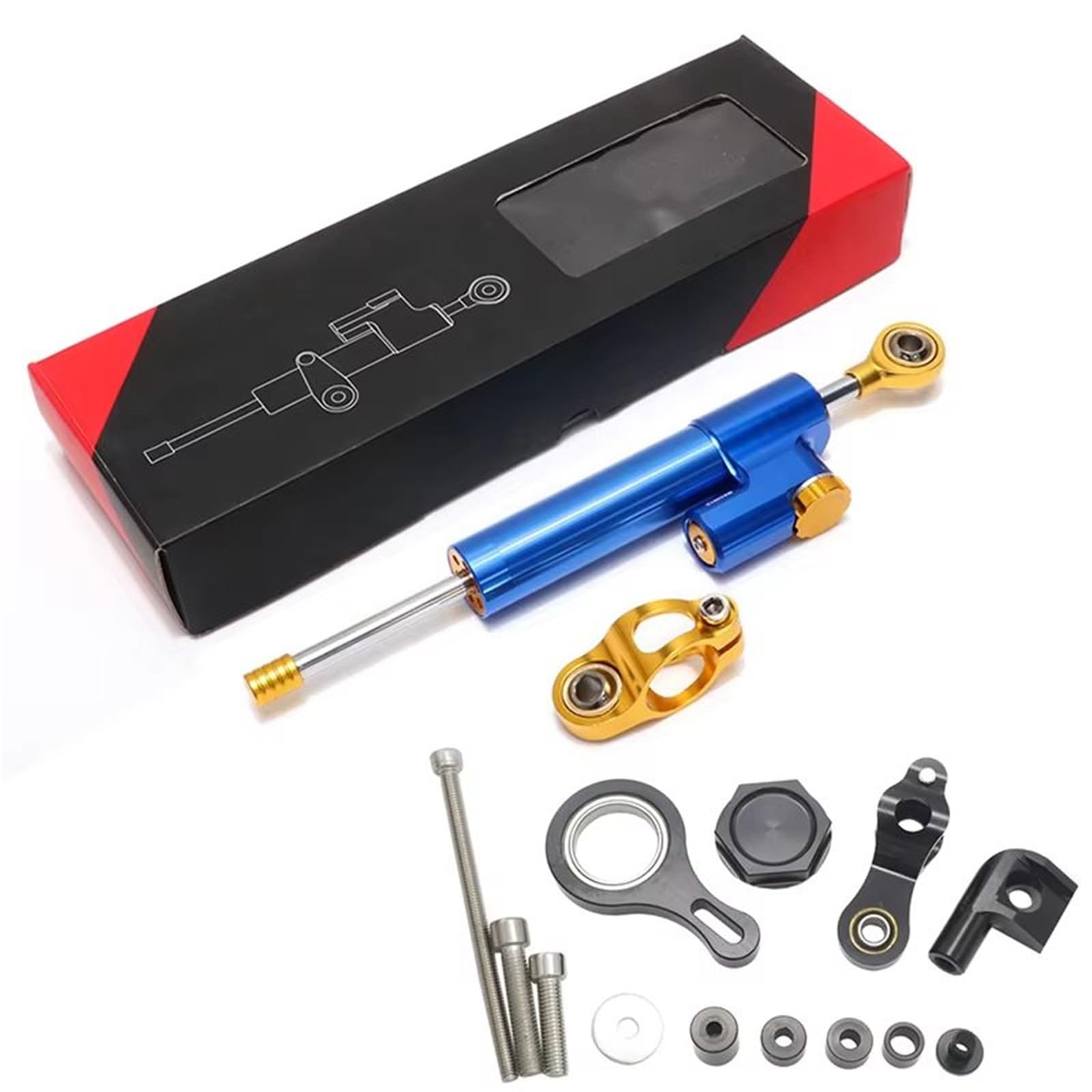 KRFDSV Lenkungsdämpfe Stabilizer Kompatibel Mit Yamaha Für YZF-R6 2006-2020 Motorrad-Lenkungsdämpfer, Der Moto-Lenkungsdämpfer-Stoßdämpfer-Motorrad-Absorber-Stabilisator(F) von KRFDSV