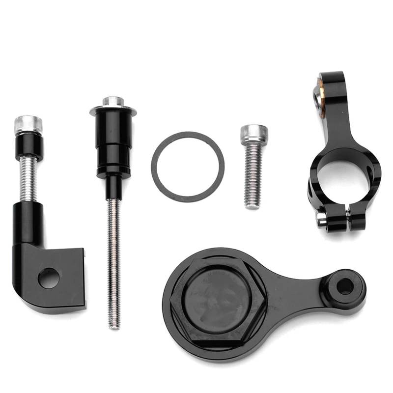 KRFDSV Lenkungsdämpfe Stabilizer Kompatibel Mit Yamaha Für YZF R6 Für YZF R1 2006-2015 Motorrad-CNC-Dämpferhalterung Lenkungsstabilisierungsdämpfer-Montagehalter-Kit von KRFDSV
