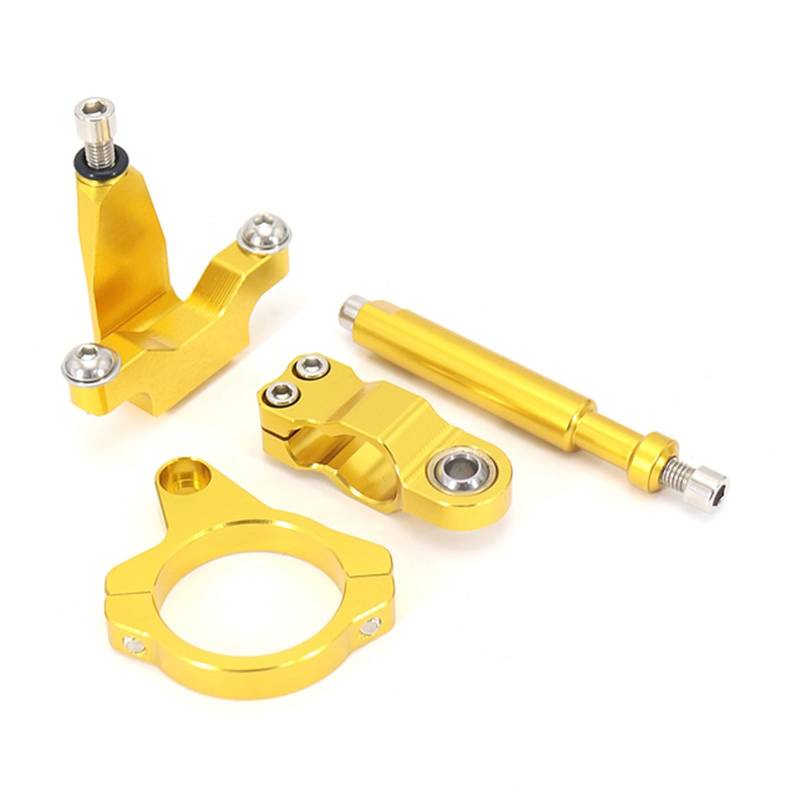 KRFDSV Lenkungsdämpfe Stabilizer Kompatibel Mit Yamaha Für YZF-R7 2021 2022 2023 Motorrad-Lenkungsstabilisierungsdämpferhalterung Motorradzubehör Moto-Dämpferstoßdämpfer(Yellow,A) von KRFDSV
