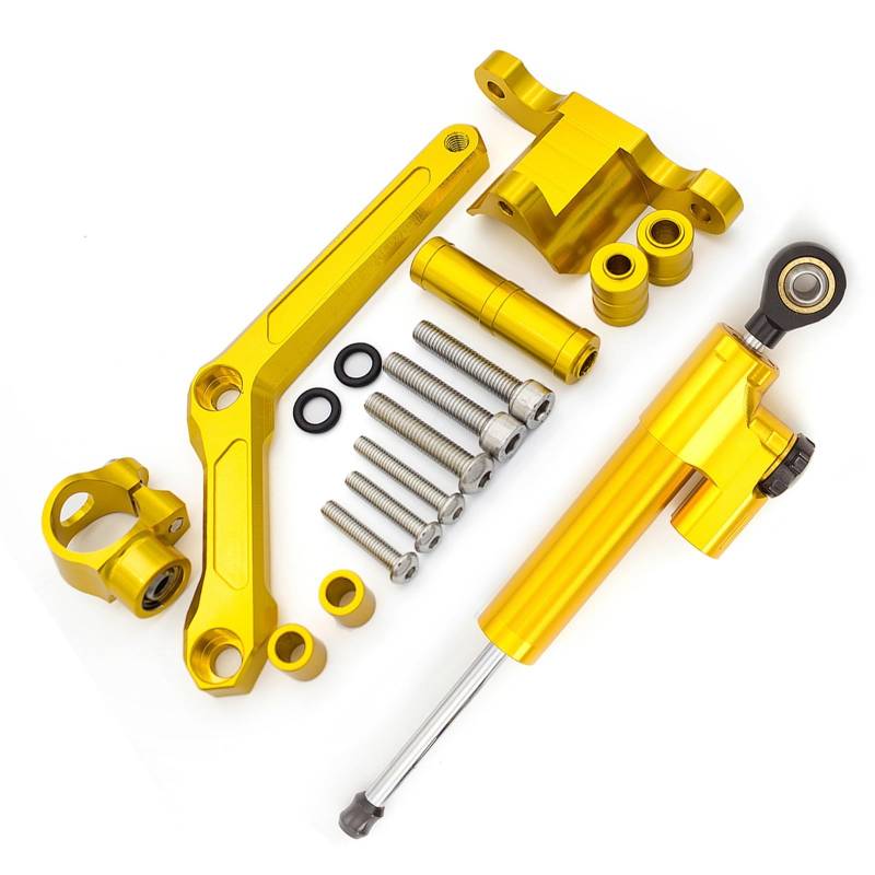 Lenkungsdämpfe Stabilizer Kompatibel Mit Benelli Für Keeway Rk6 2012-2015 Motorrad-Lenkstoßdämpfer Motorrad-Lenkungsdämpfer Moto-Lenkungsdämpferstoßdämpfer(Yellow) von KRFDSV