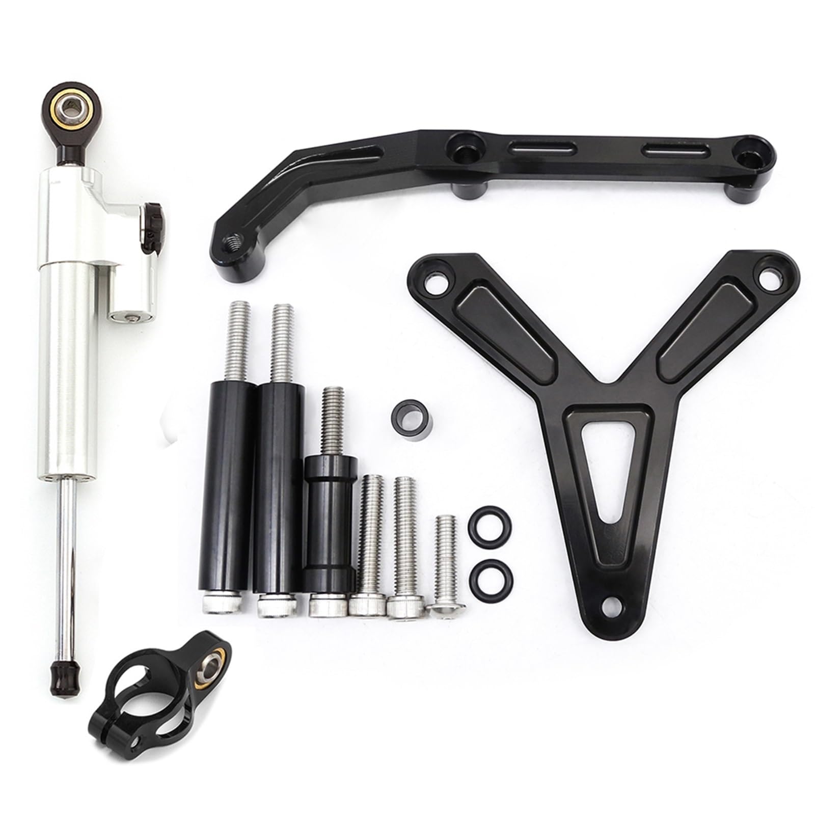 Lenkungsdämpfe Stabilizer Kompatibel Mit Yamaha Für FJ-09 Für MT-09 Für Tracer 2021-2023 Carbon Motorrad Lenkungsdämpfer Stabilisator Halterung Montage Unterstützung Kit(I) von KRFDSV