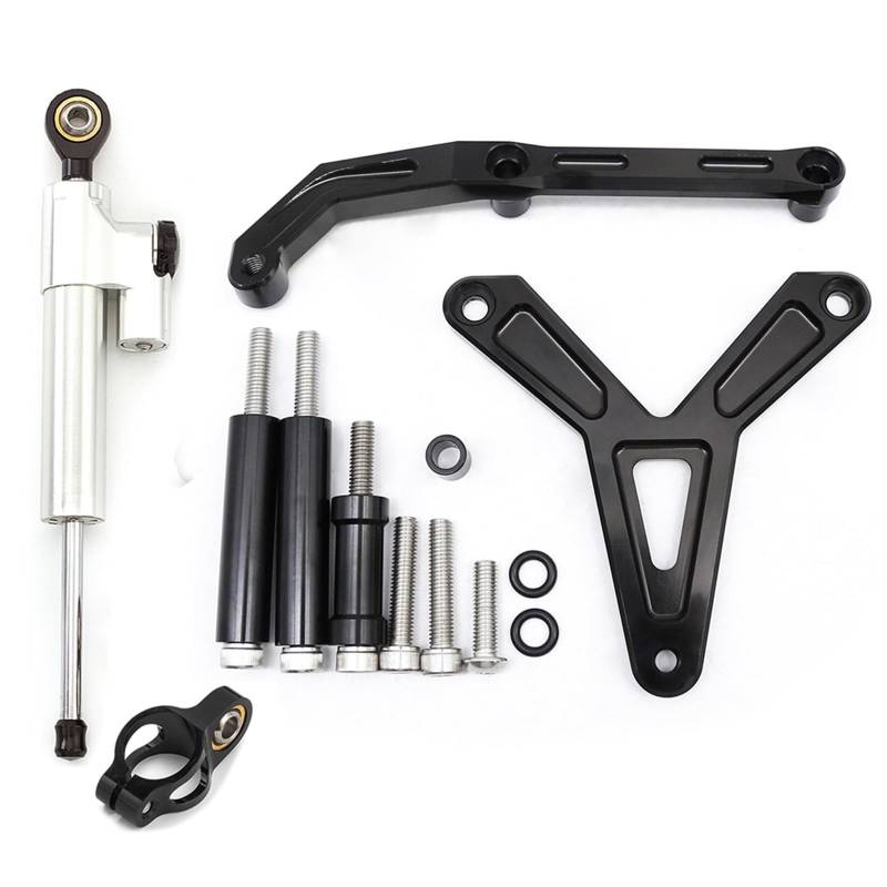 Lenkungsdämpfe Stabilizer Kompatibel Mit Yamaha Für FJ-09 Für MT-09 Für Tracer 2021-2023 Carbon Motorrad Lenkungsdämpfer Stabilisator Halterung Montage Unterstützung Kit(I) von KRFDSV