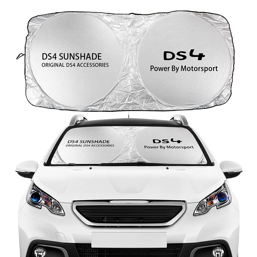 Auto-Frontscheiben-Sonnenschutz für DS DS3 DS4 DS5 DS6 DS7, Ndshield Sonnenschutz-Abdeckung, Anti-UV, Faltbare Reflektor-Visier-Abdeckung, Zubehör,B von KRHINO