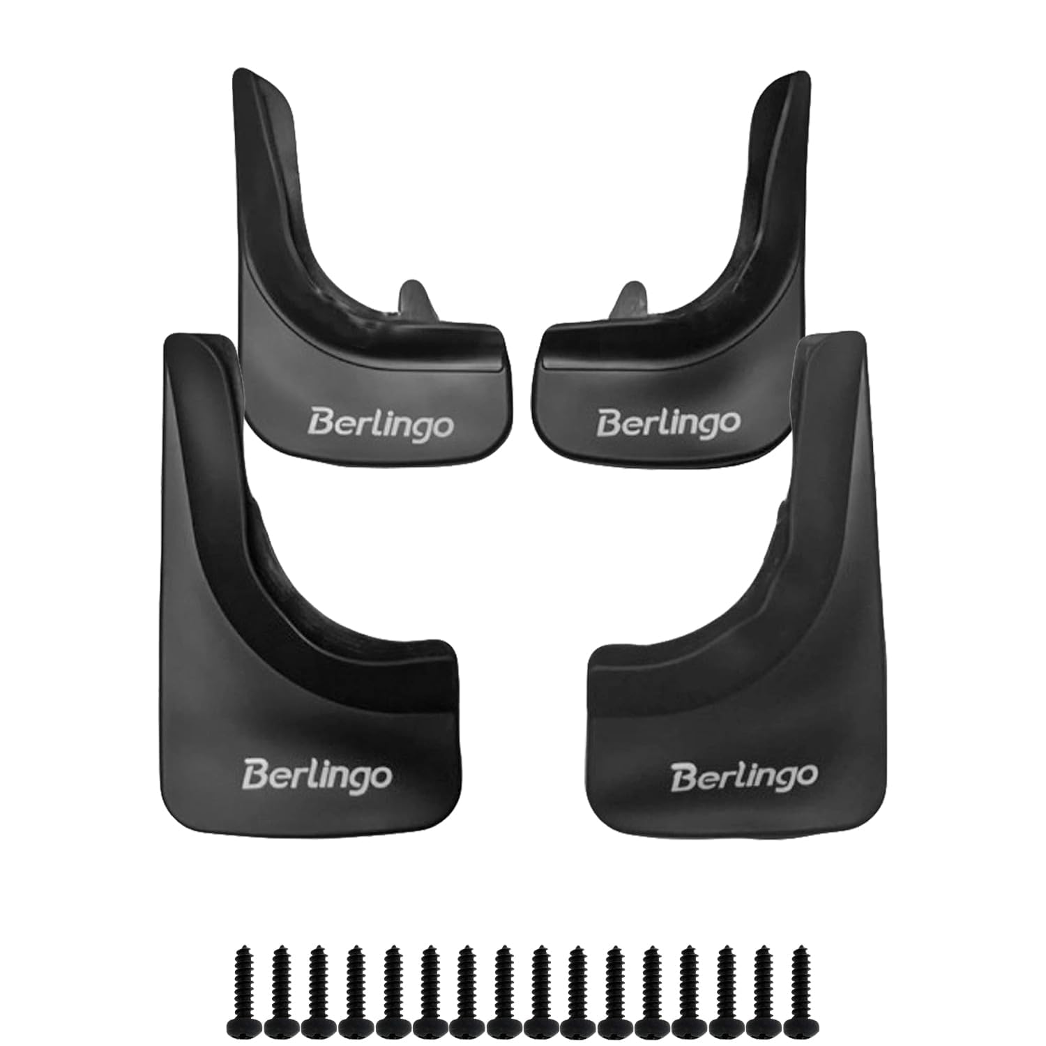 Auto-Schmutzfänger-Set für Citroen Berlingo, 4-teiliges Gummi-Spritzschutz für Vorne und Hinten, Reifen-Schmutzfänger-Schutz, Autozubehör Auto-Schmutzfänger-Set für Citroen Berlingo, 4-teiliges Gummi-Spritzschutz für Vorne und Hinten, Reifen-Schmutzfänger-Schutz, Autozubehör von KRHINO