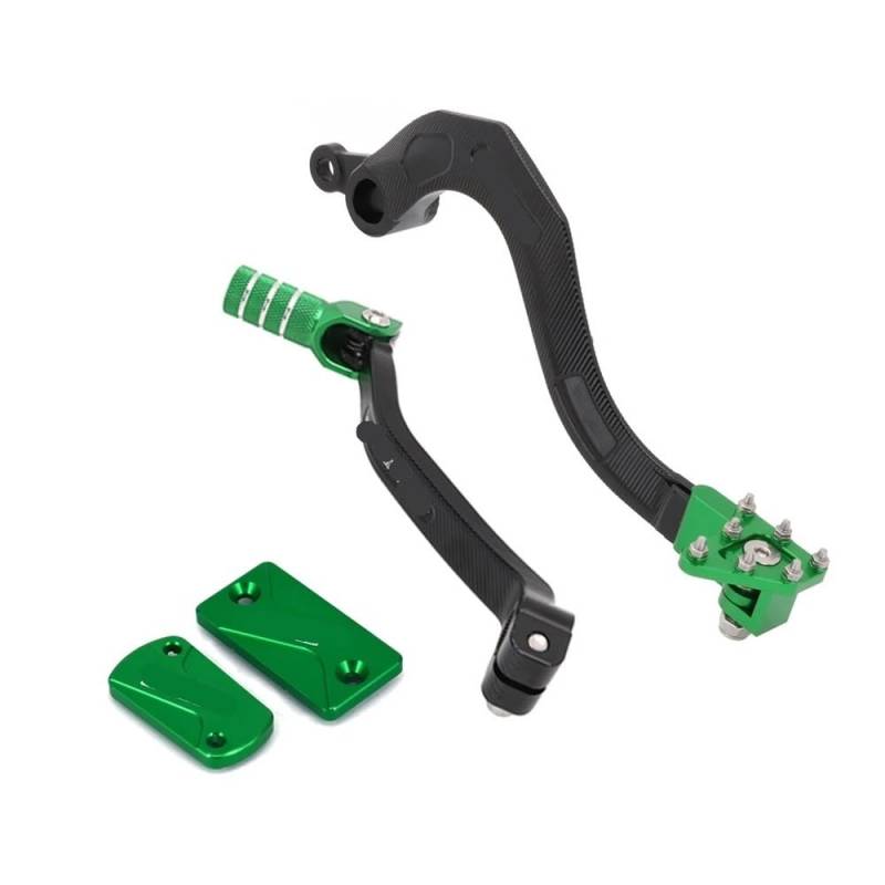 Bremszylinderdeckel Für KX250F 2009-2018 Motorrad Vorne Hinten Brems Flüssigkeit Reservoir Abdeckung Kappe Fuß Brems Shifter Shift Pedal Hebel von KRJFNAHQ
