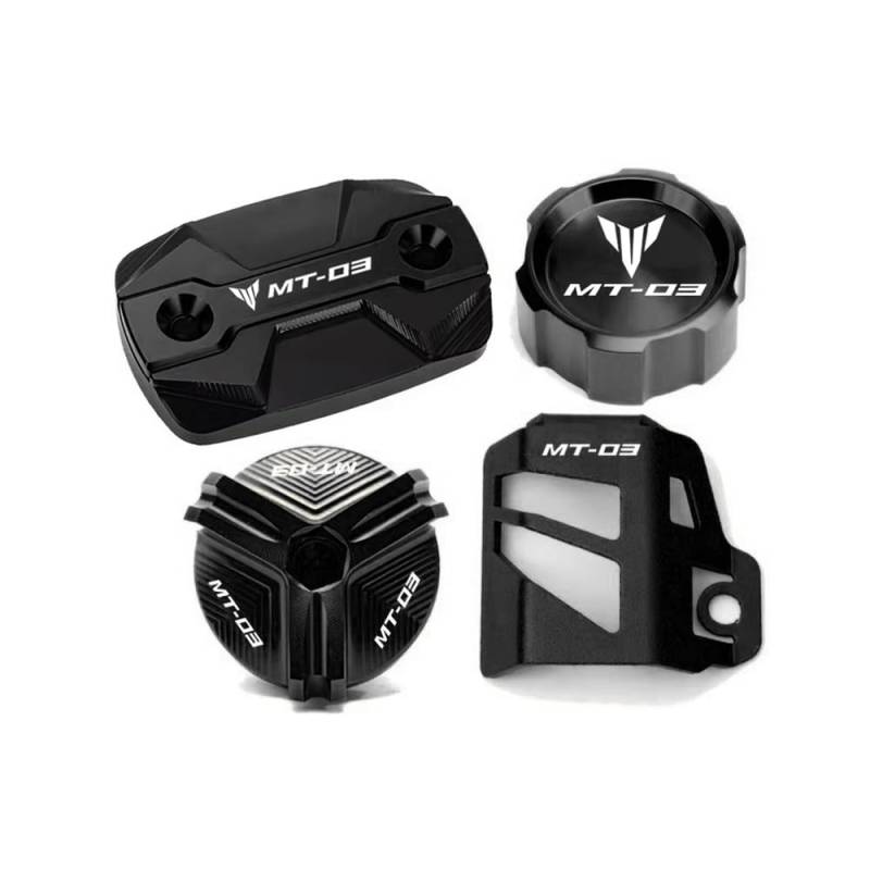 Bremszylinderdeckel Für MT03 MT-03 2015-2024 Motorrad Vorne Hinten Brems Flüssigkeit Zylinder Master Reservoir Abdeckung Öl Füllstoff Kappe von KRJFNAHQ