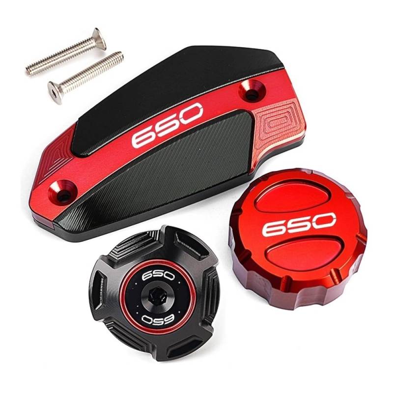 Bremszylinderdeckel Für Ninja 650 2017 2018 2019 2020 2021 2022 2023 2024 Motorrad Vorne Hinten Brems Flüssigkeit Reservoir Abdeckung Motor Öl Füllstoff Kappe von KRJFNAHQ