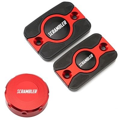 Bremszylinderdeckel Für Scrambler 800 1100 797 400 Motorrad Zubehör Hinten Vorne Brems Flüssigkeit Reservoir Abdeckung Kappe von KRJFNAHQ