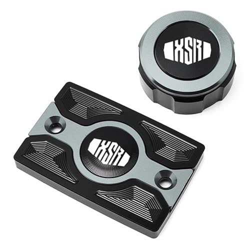 Bremszylinderdeckel Motorrad-Vorderradbremsbehälter-Flüssigkeitsbehälterabdeckung Und Hintere Ölbecherkappe Für XSR700 XSR900 2015-20204 von KRJFNAHQ
