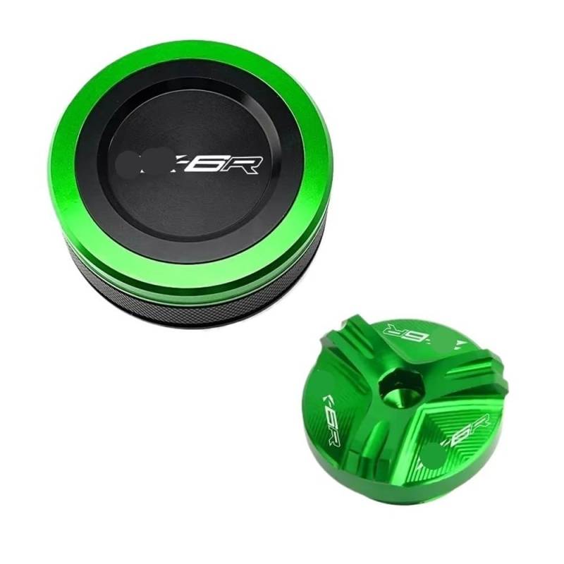 Bremszylinderdeckel Motorrad Vorne Brems Flüssigkeit Reservoir Abdeckung Öl Füllstoff Kappe Für Ninja ZX6R ZX636 ZX10R 1998-2024 von KRJFNAHQ