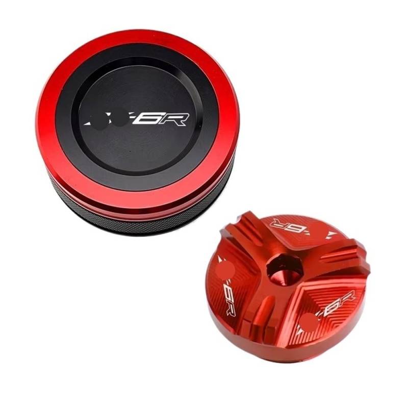 Bremszylinderdeckel Motorrad Vorne Brems Flüssigkeit Reservoir Abdeckung Öl Füllstoff Kappe Für Ninja ZX6R ZX636 ZX10R 1998-2024 von KRJFNAHQ