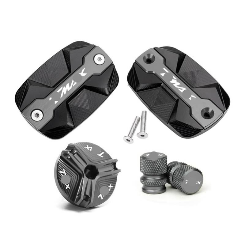 Bremszylinderdeckel Motorrad Vorne Brems Flüssigkeit Reservoir Abdeckung Öl Füllstoff Kappe Für Tmax 560 Tech MAX Tmax 560 2020-2024 von KRJFNAHQ