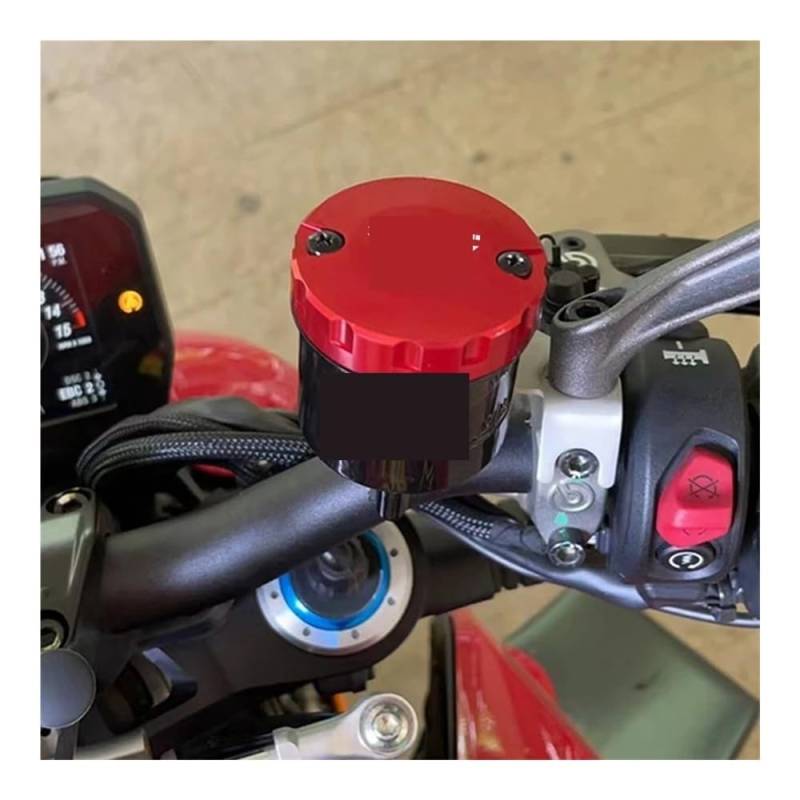 Bremszylinderdeckel Motorrad Vorne Bremse Kupplung Hinten Brems Flüssigkeit Reservoir Abdeckung Für X Cape 1200 Für Milan 1200 Für Corsaro 1200ZT XCAPE1200 von KRJFNAHQ